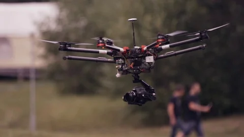 Professional drone for video shooting. Stock Footage 72689527