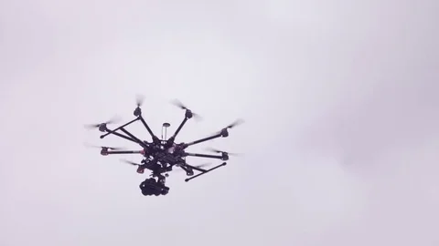 Professional drone for video shooting. 스톡 동영상 72689562