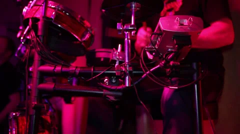 Professional Drummer Playing the Drum Stock Footage 61523903