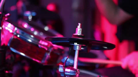 Professional Drummer Playing the Drum v2 Stock Footage 61523861