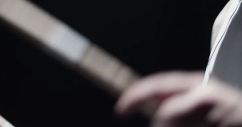 Professional drummer playing drums with sticks in studio Stock Footage 249852887