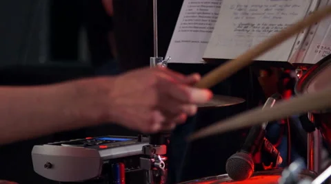 Professional Drummer Plays. Stock-Footage 65173654
