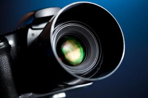 Professional DSLR camera Stock Photos