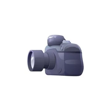 Professional DSLR camera vector illustration Stock Illustration
