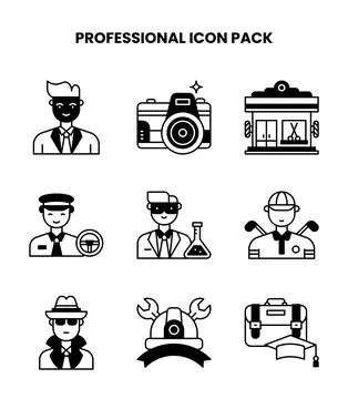 Professional DuoTone Design Icons Pack イラスト素材