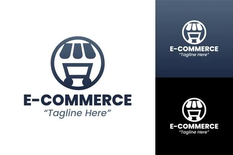 Professional E-Commerce Logo Design Stock Illustration