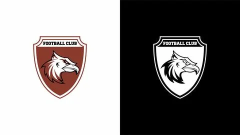 Professional Eagle Head Mascot Logo for Football Club Sports Team Crest Design 스톡 일러스트