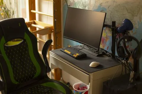 Professional editing environment with comprehensive hardware and visual aids Stock Photos