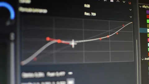 Professional editing video on the computer. video editing digital technology 動画素材 200454021