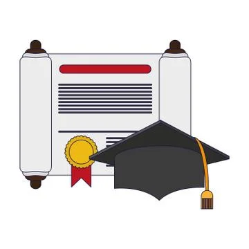 Professional education elements blue lines Stock Illustration