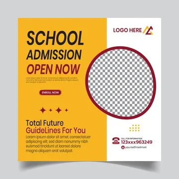 Professional Education Post Design Layout Stock Illustration