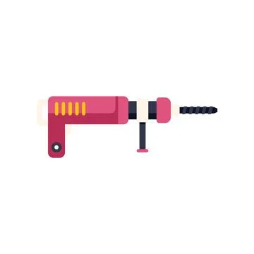 Professional electric hammer drill for construction and repair work 스톡 일러스트
