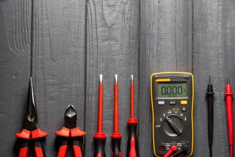 Professional electric tools Stock Photos