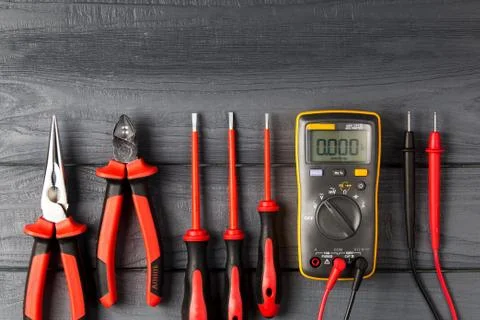 Professional electrical tools Foto stock