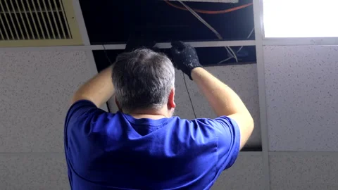 Professional Electrical Work Stock Footage 292135704