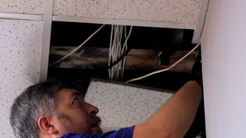 Professional Electrical Work Stock Footage 292371770