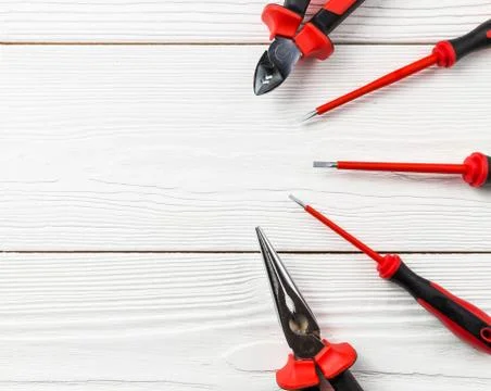 Professional electrician tools Foto stock