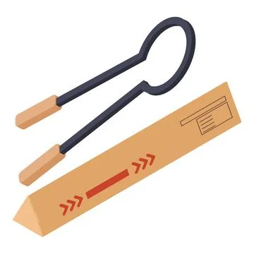 Professional equipment icon isometric vector. Clamping mites near postal parc Stock Illustration