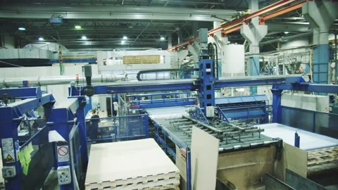 Professional equipment for plastic materials production Stock Footage 231724843