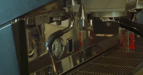 Professional espresso coffee machine Stock-Footage 107740044