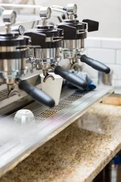 Professional Espresso Machine Stock Photos