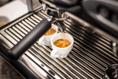 Professional espresso machine Stock Photos