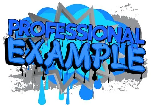 Professional Example. Graffiti tag. Abstract modern street art decoration p.. Stock Illustration