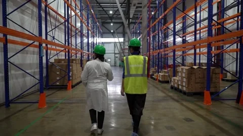 Professional Exploration: Inside the Warehouse Stock Footage 274727657