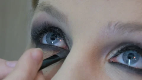 Professional eye makeup Stock Footage 106789169