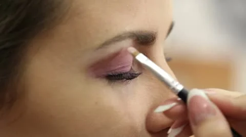 Professional face makeup Stock Footage 21860406