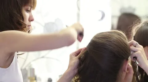 Professional face makeup Stock Footage 21860709