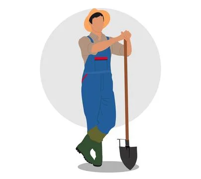 Professional farmer Stock Illustration