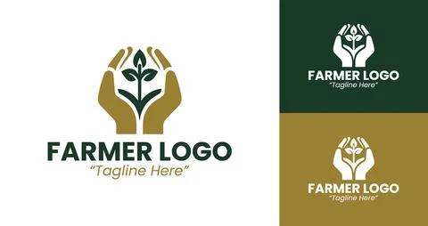Professional Farmer Logo Illustration