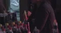 Professional female bartender serving cocktails to bar clients HD Footage