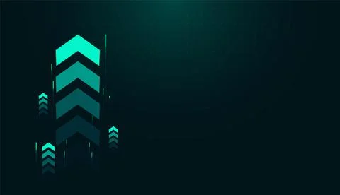 A professional Finance background where clean, geometric Arrows rise togeth.. Stock-Illustration
