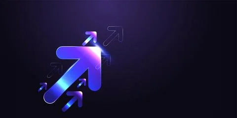 A professional Finance visual where steady beams of light track an upward p.. 库存插图