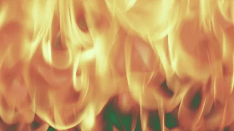 Professional Fire Burning With Flames Element Stock Footage 338015174