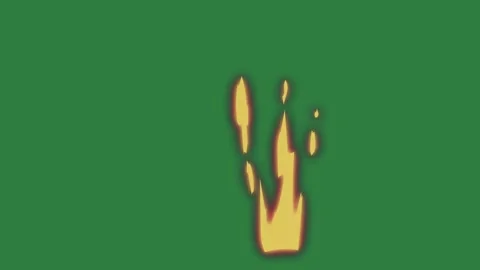 Professional Fire Dynamic Green Screen Element Stockbeeldmateriaal 338014888