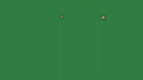 Professional Fire Flying Green Screen Element Stock Footage 338011806