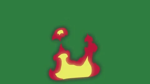 Professional Fire Moving With Flame Element Stock Footage 338015076