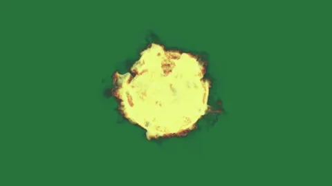 Professional Fireball Professional Green Screen Element Stock Footage 338016960