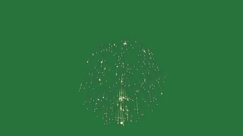 Professional Fireworks Motion With Drawing Green Screen Element Stock Footage 338013685