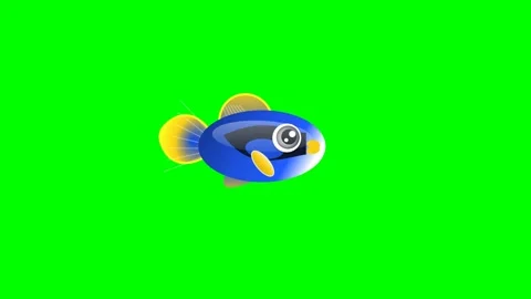 Professional Fish Looping Green Screen Element Video stock 336959193