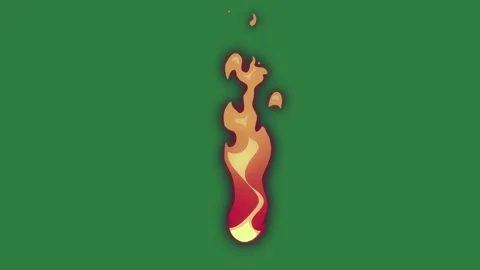 Professional Flame Burning Element Stock Footage 338015825