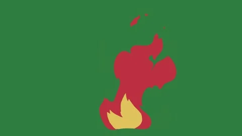 Professional Flame Motion Element Stock Footage 338015616