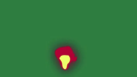 Professional Flame Shining Green Screen Element Stock Footage 338011763