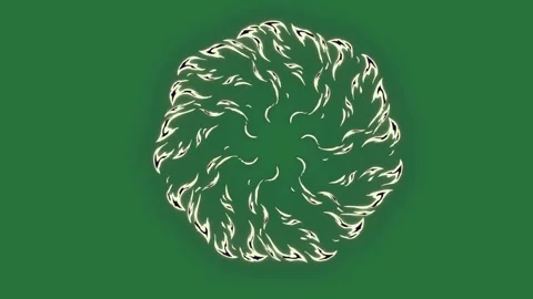 Professional Flower Moving With Swirls Element Stock Footage 338015568