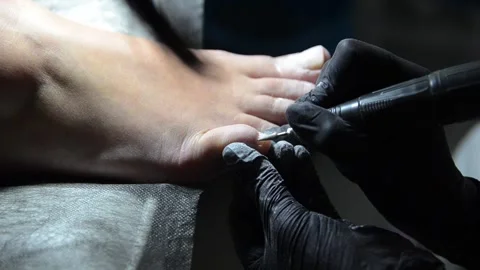 Professional foot care. 스톡 동영상 341506842