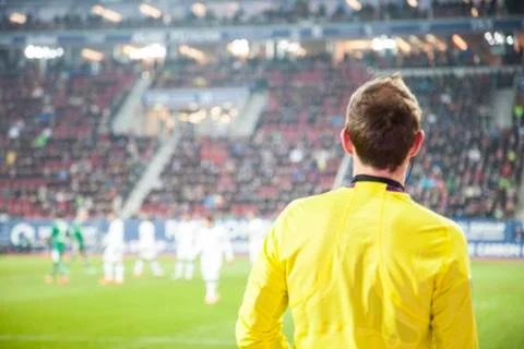 Professional football referee Stock Photos