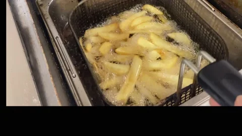 Professional frying machine Stock Footage 235913063